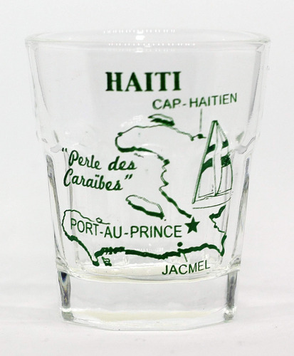 Haiti Mapa Clasico Outline Shot Glass