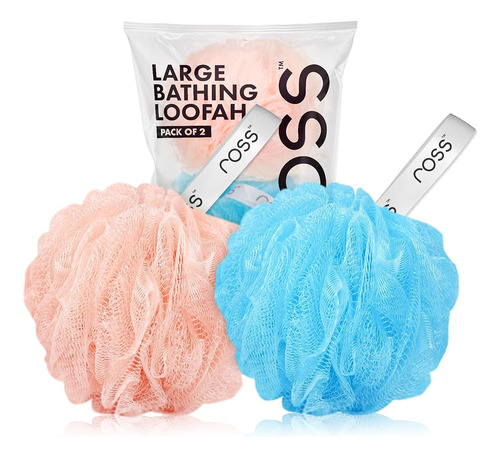 Ross Large Bath Loofah Sponge Scrubber Exfoliator Para Una L