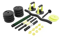 Comprar Set De Pesas Rusas Kit Mancuernas Ajustables 10kg Altera Gym Color Verde