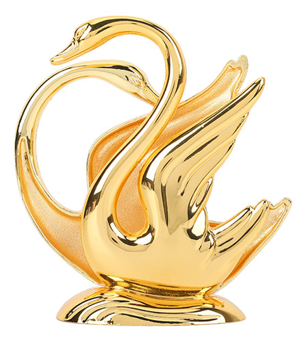 Servilletero Gold Swan, Diseño Dorado, Aleación Inoxidable