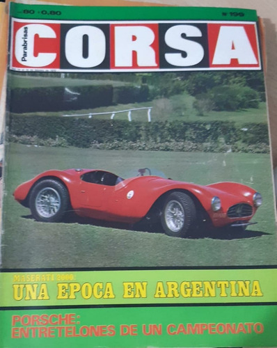 Revista Corsa Parabrisas 199 Febrero 1970 Para Colección