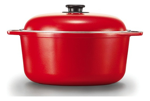 Cocina Donna Cacerola 24cm Color Rojo