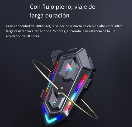 Intercomunicador Moto Mixio Y20max Casco Manos Libres Ip67