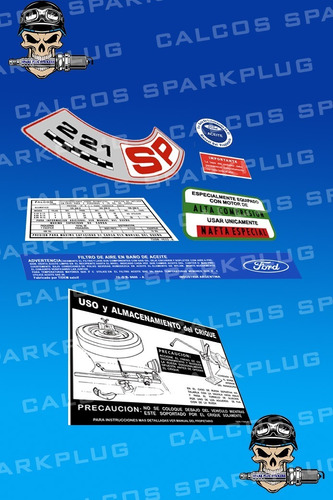 Kit Completo Calcos Ford Falcon (221 Sp) (1973/1977)