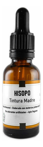 Tintura Madre Hisopo 50cc Metabolismo Retencion Liquidos