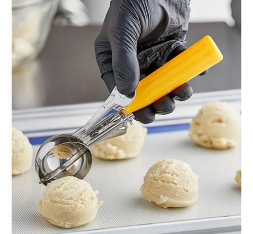 Imagen 2 de 4 de Cuchara P/ Helado Bocha 70mm Diámetro Profesional Acero Inox