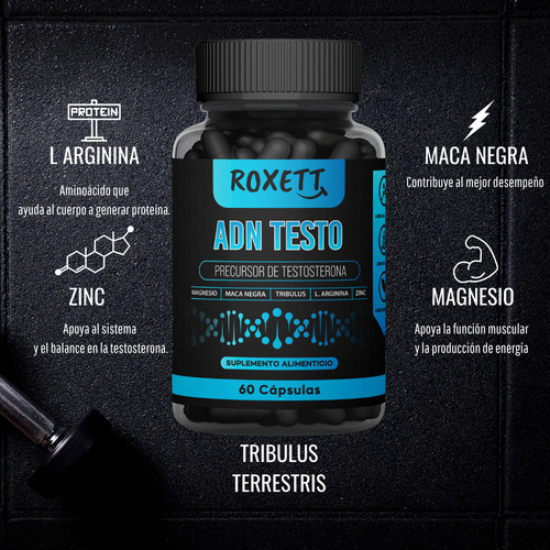 Adn Testo - Precursor De Testosterona Natural Para Hombres Sabor Sin Sabor