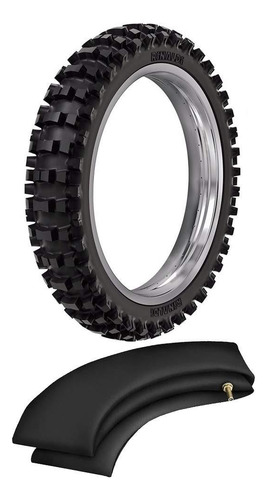 Kit Pneu Trilha Crf 450 120/90-19 66m Sr39 Rinaldi + Camara