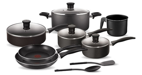 Batería Cocina Tefal 13 Piezas Antiadherente Calor Homogéneo