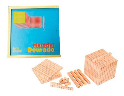 Imagem 1 de 1 de Brinquedos Educativos - Material Dourado 611 Peças