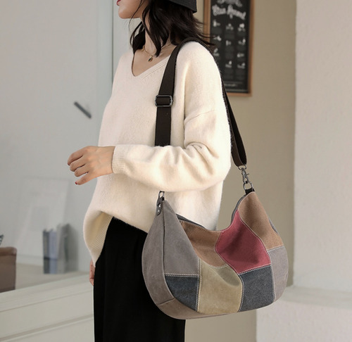 Bolsa Feminina Tiracolo Lona De Algodão - C853