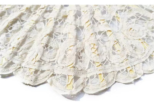 10 X Abanico Retro De Baile De Mano Plegable De Encaje De