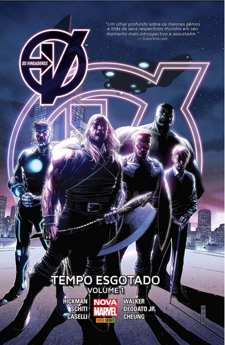 Os Vingadores: Tempo Esgotado - Volume 1, de Hickman, Jonathan. Editora Panini Brasil LTDA, capa dura em português, 2018