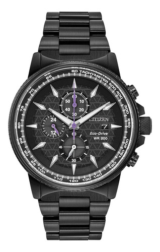 Reloj Hombre Citizen Cuarzo Pulso Negro En Acero Inoxidable