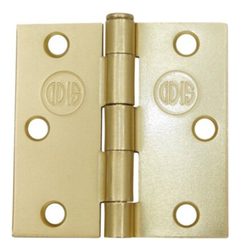 Bisagra Acero Odis 3 X 3x 2.0mm Canto Recto Bronce X3