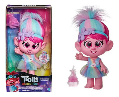 Trolls Poppy Canciones Risas Giggle And Sing Canta 28 Cm
