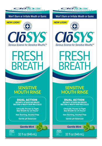 Enjuague Bucal  Closys Sensitive Enjuague Bucal, 32 Onzas, 2