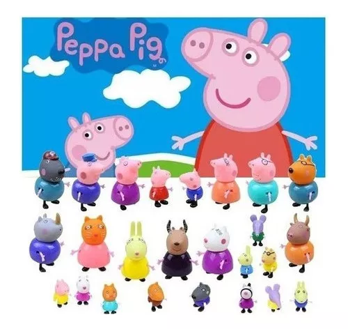 Figuras De Acción De Personajes Familiares De Peppa Pig, Jar