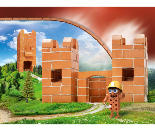 Imagem 2 de 6 de Castelo Pequeno - Tijolinhos Argila - 120 Pçs - Teifoc