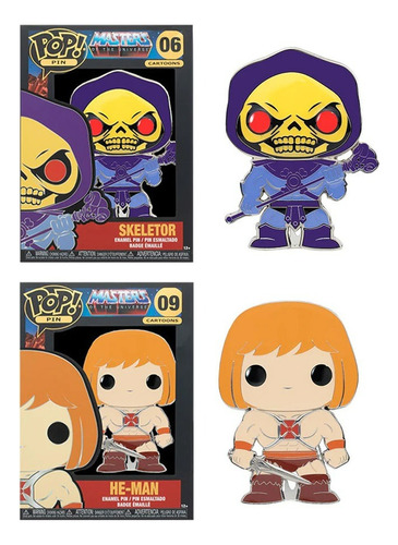Dos Pack Pop Pin Masters Of The Universe He-man Y Skelletor