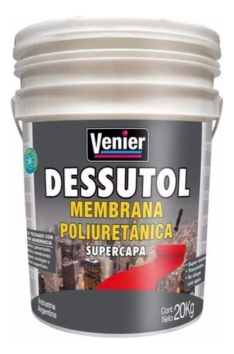 Membrana Liquida Con Poliuretano Dessutol 20kg Colores.