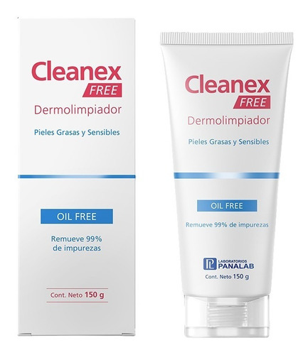 Cleanex Free Dermolimpiador Piel Grasa Y Sensible 150g
