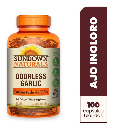 Odorless Garlic X 100 Softgels - Unidad a $599