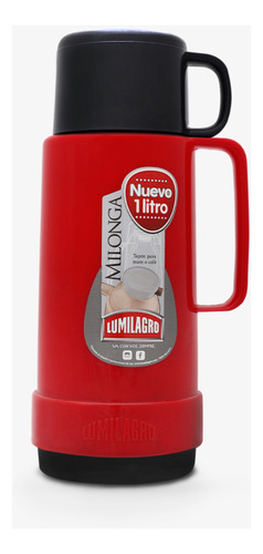 Termo Lumilagro Milonga 1 Litro De Vidrio Repuestos Colores