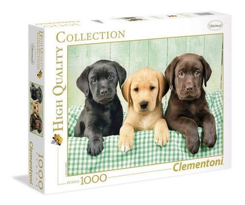 Rompecabezas Cachorros Perros Labradores 1000 Pz Clementoni