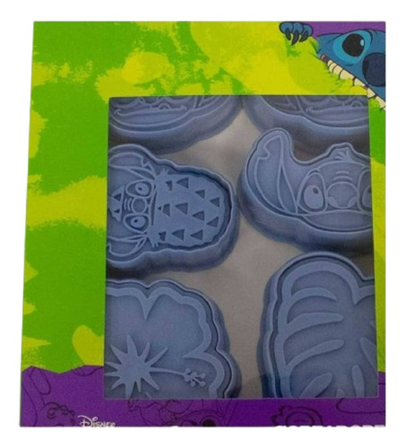 Cortadores De Galletas Stitch Azul