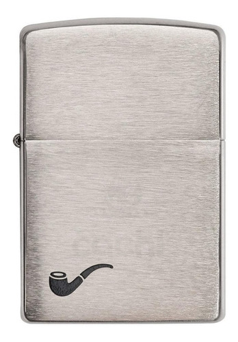 Imagen 2 de 7 de Encendedor Zippo Para Pipa Pipe Brushed Chrome 200pl