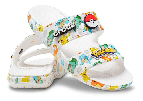 Imagen 2 de 5 de Classic Crocs Pokemon Sandal White/multi Unisex