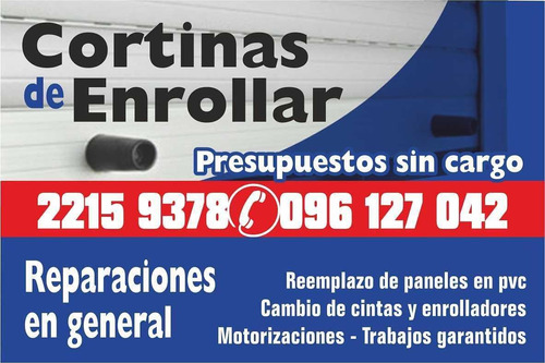 Imagen 4 de 5 de Reparacion Cortinas De Enrollar Y Cambios De Cinta
