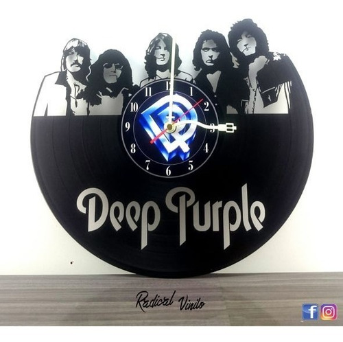 Reloj De Vinilo Deep Purple  Regalos Decoracion