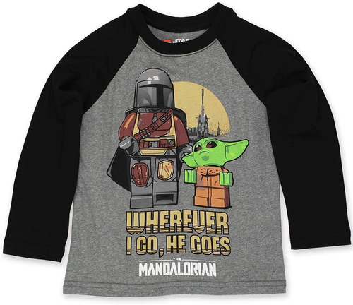 Lego Star Wars The Mandalorian Boys Camiseta De Manga Larga