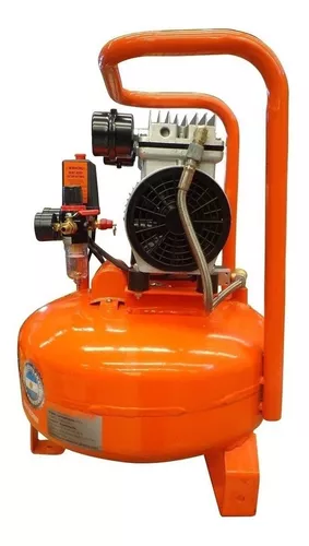 Compresor de aire eléctrico portátil Lüsqtoff LC-0122 monofásico 24L 1hp  220V 50Hz naranja