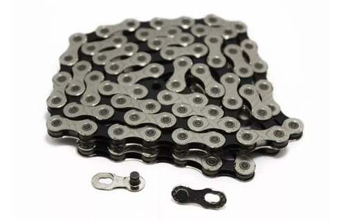 Cadena Bicicleta Kmc X10 10v Missing Link Silver Black