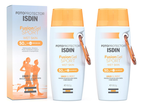 Kit Protetor Solar Corporal Isdin Fusion Gel Sport Skin 50