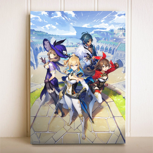 Imagem 1 de 1 de Placa Decorativa Jogo Genshin Impact