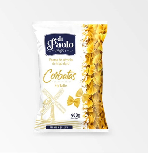 Pasta Di Paolo Corbatas 400gr. Caja 20 Paquetes 