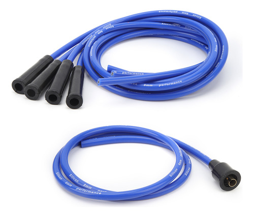 Juego De Cables Para Bujías Azules De 8 Mm Y 1 M De Longitud