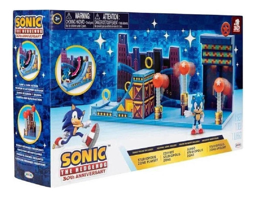 Brinquedo Sonic Fase Studiopolis Playset Cenario Candide