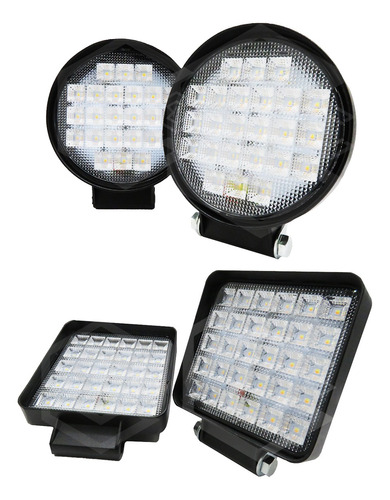 Par De Faros 24 Leds 9-30v 72w Blanco/ambar 5 Funciones 