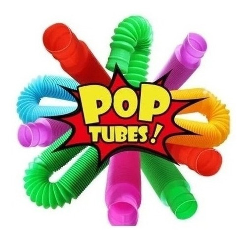 Pop It Tube - Pop It Tubo Xl 6 Piezas Colores Surtidos