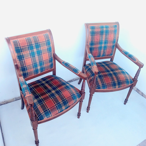 Sillon Butaca Ingles Con Posabrazos Tapizado A Nuevo Miralo (Usado)