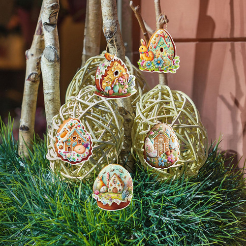 Jja Adornos Para Árboles De Pascua Adornos De Huevos De
