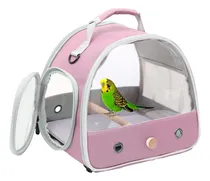 Comprar Jaula Para Pajaros Pequeños Transporte Con Ventana Rosa