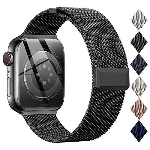 Correa Epuly De Acero Inox Para Apple Watch 38/40/41mm-black