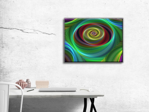 Cuadro Espiral Moderno En Lienzo Decorativo Foto Canvas