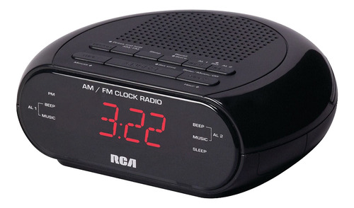 Audiovox Rca Rc205 Am Fm Reloj Despertador Led Rojo Doble